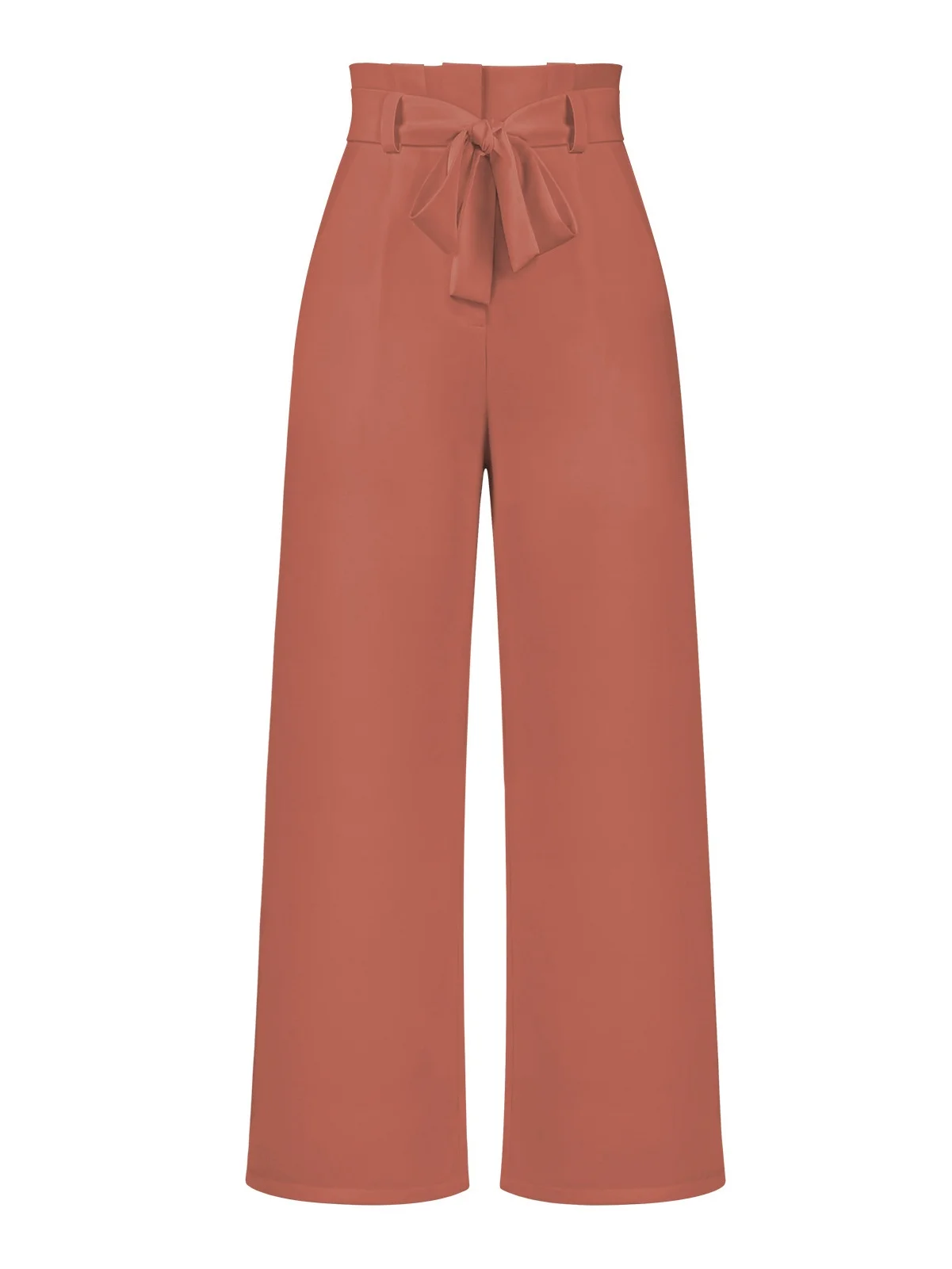 Women's  Elastic Waist H-Line Wide Leg Pants Daily Going Out Pants White Casual Split Joint Plain Spring/Fall Pants