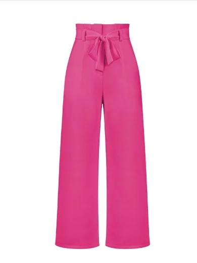 Women's  Elastic Waist H-Line Wide Leg Pants Daily Going Out Pants White Casual Split Joint Plain Spring/Fall Pants
