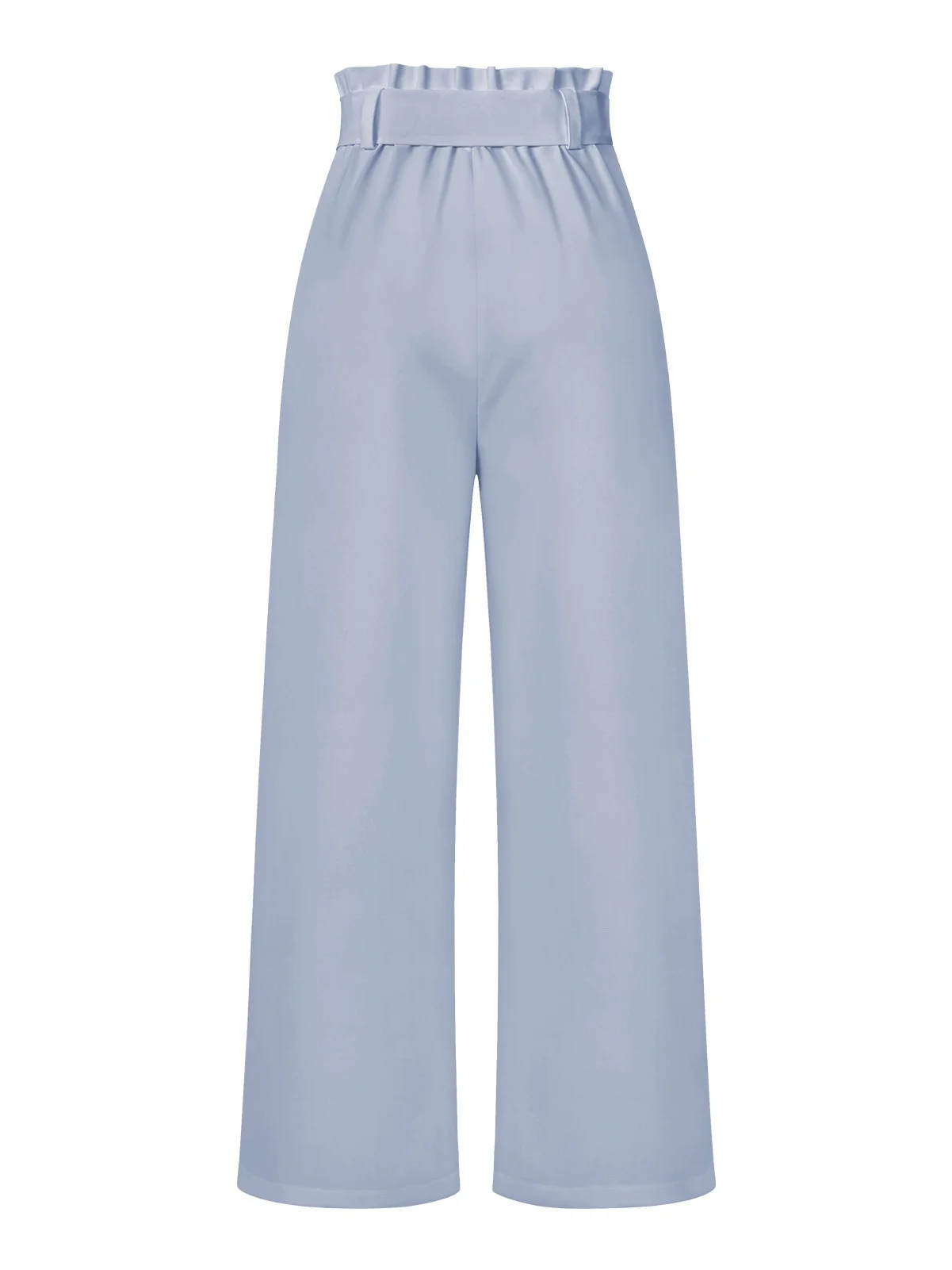 Women's  Elastic Waist H-Line Wide Leg Pants Daily Going Out Pants White Casual Split Joint Plain Spring/Fall Pants