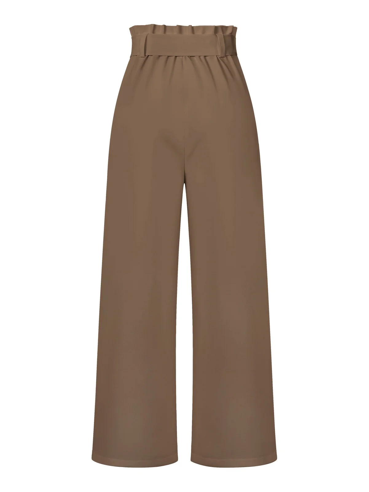 Women's  Elastic Waist H-Line Wide Leg Pants Daily Going Out Pants White Casual Split Joint Plain Spring/Fall Pants
