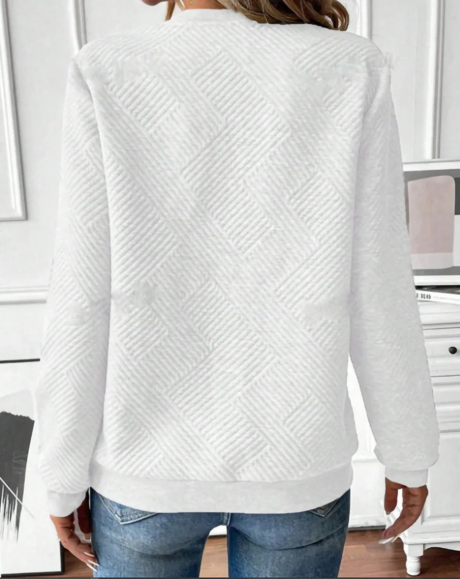 Plain Casual Sweatshirt