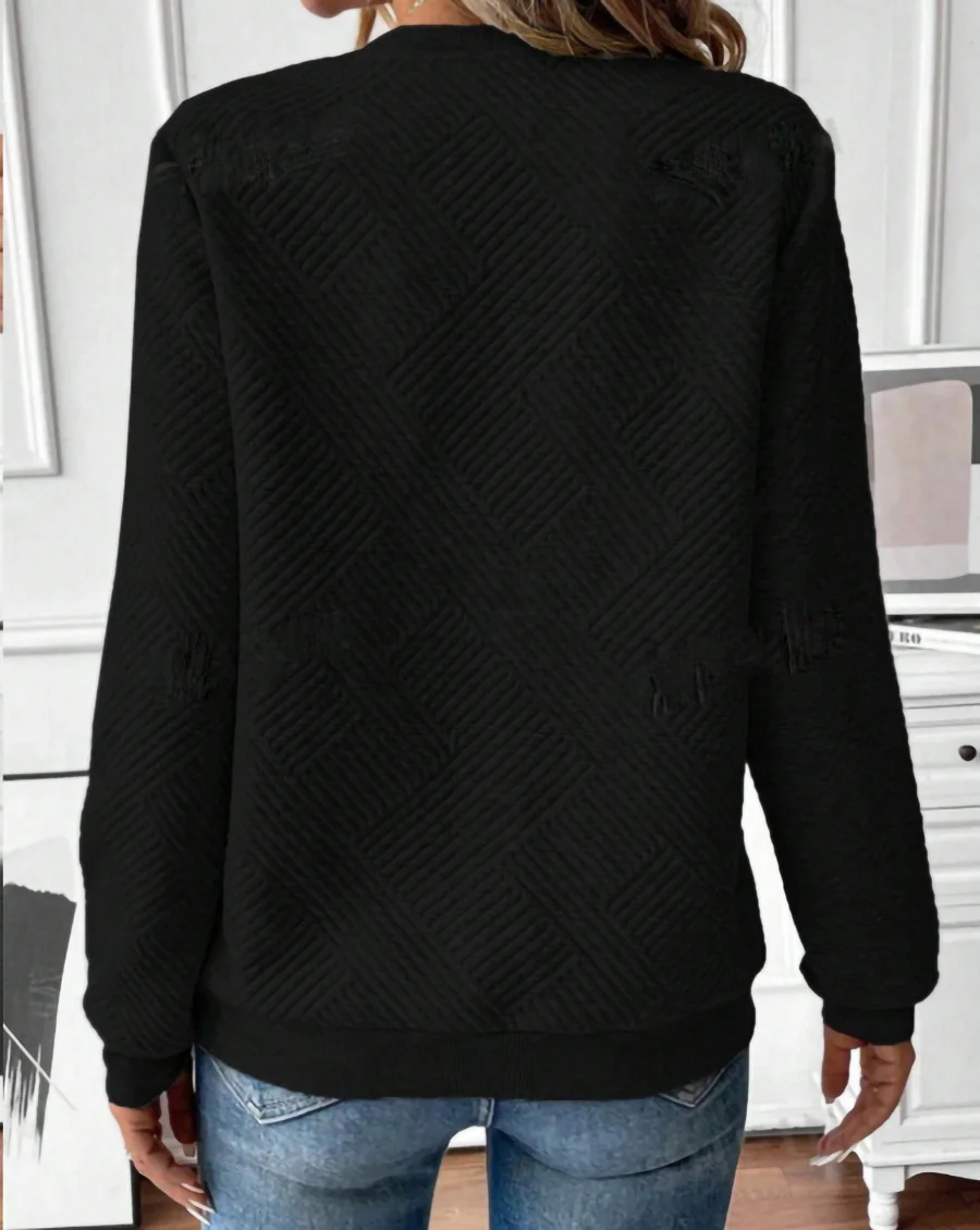 Plain Casual Sweatshirt