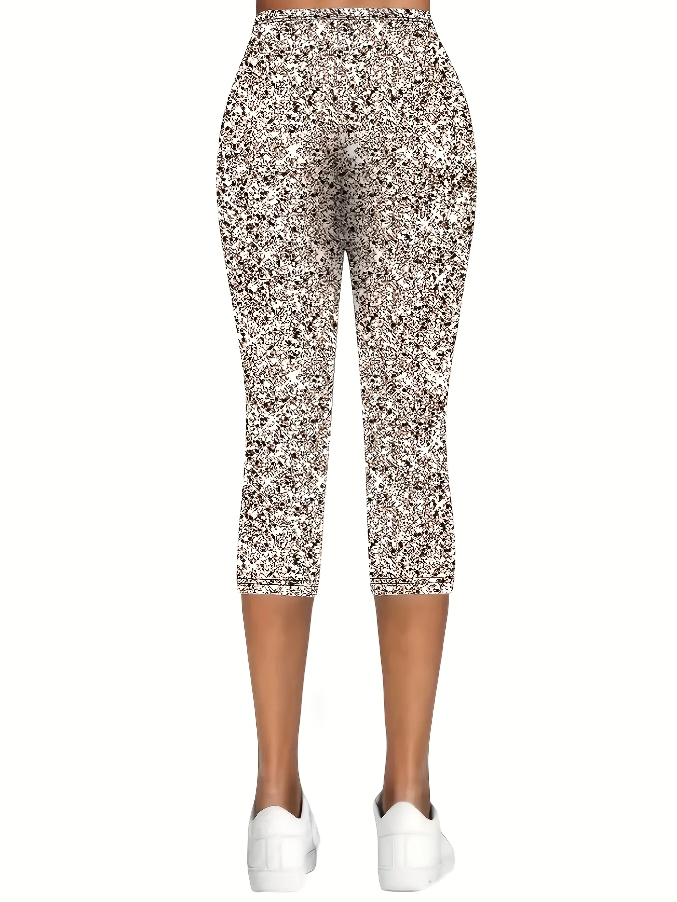 Women's Abstract Spring Print Casual Leggings