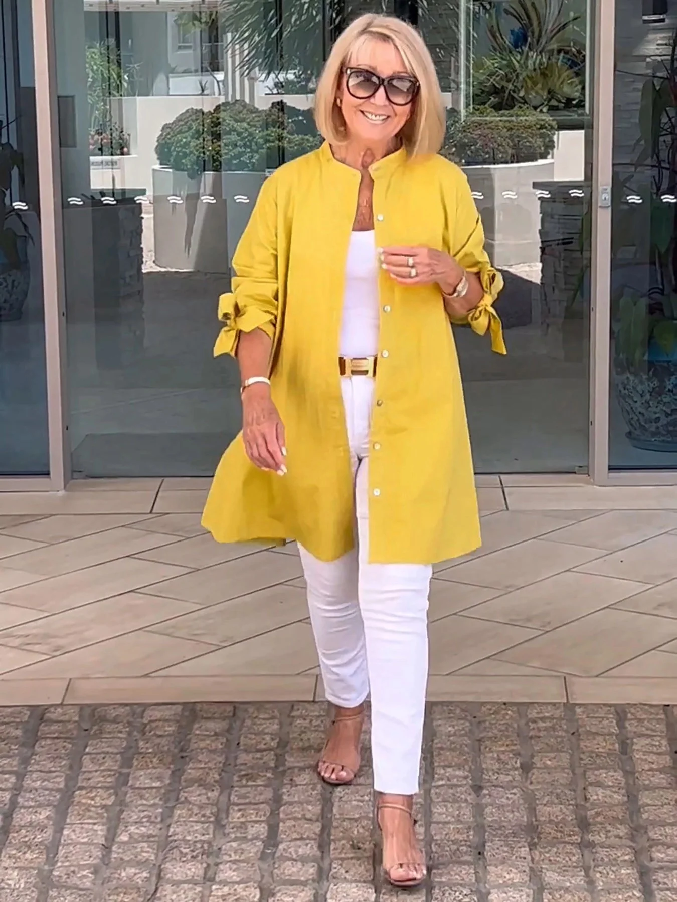 Women's Shirt Jacket Single-Breasted Temperament Commuting Solid Color Long-Sleeved Cotton Cardigan