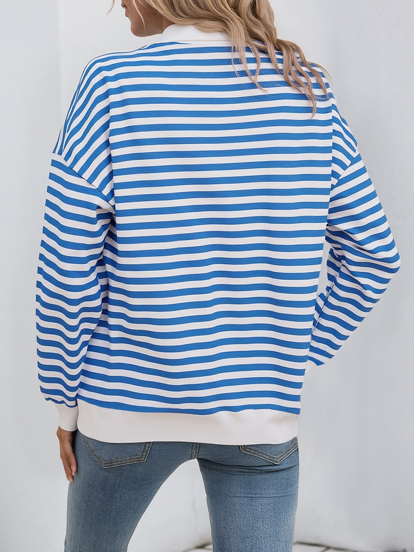 V Neck Casual Sweatshirt