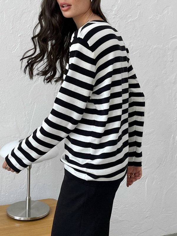 Loose Split Joint Wool/Knitting Urban Sweater