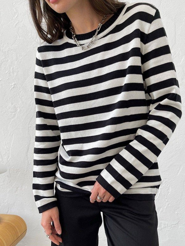 Loose Split Joint Wool/Knitting Urban Sweater