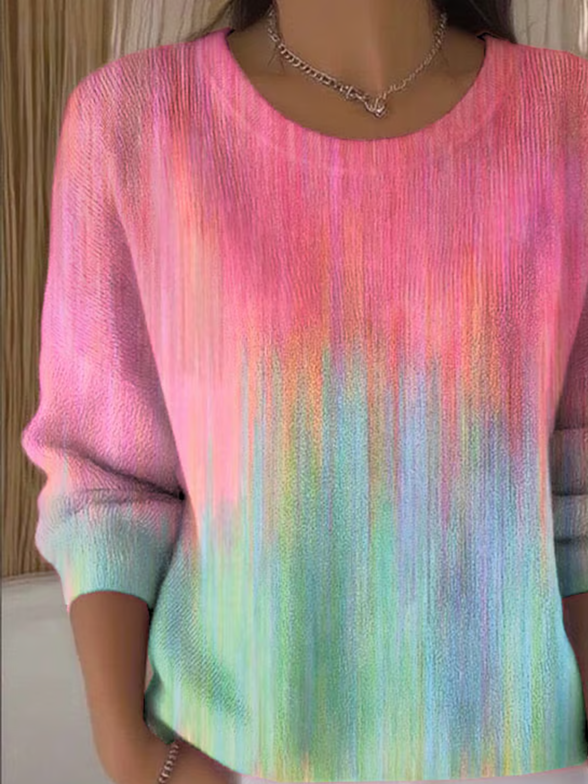 Cotton Color Block Regular Fit Casual Sweater