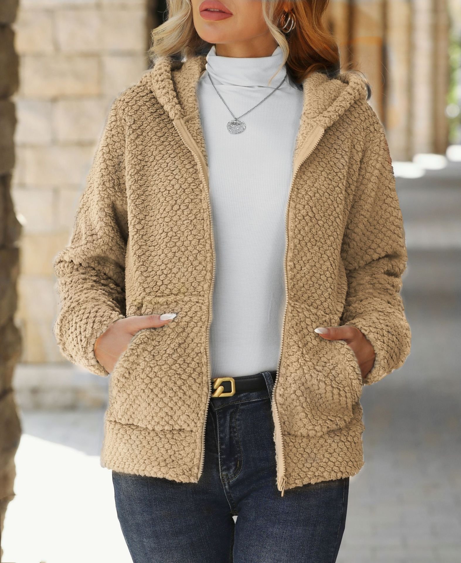 Regular Fit Casual Hoodie Jacket