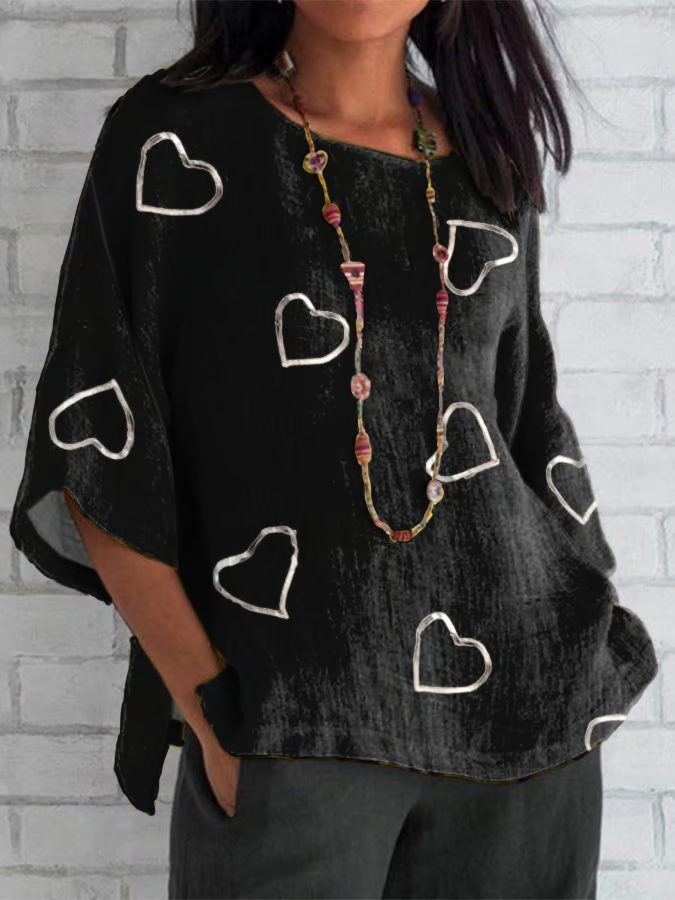Geometric Casual Blouse