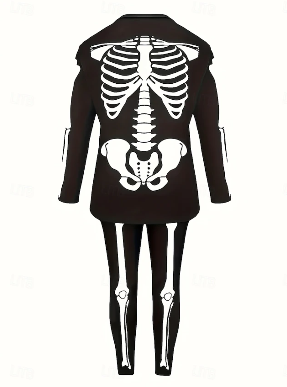 Women's Halloween Pattern Casual Long Sleeve Pants Set