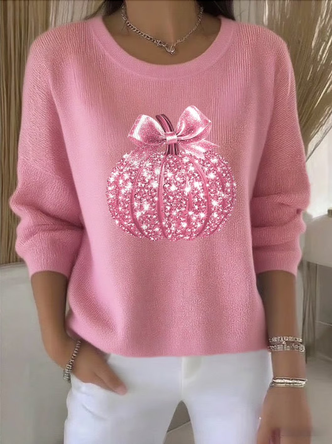 Cotton Crew Neck Regular Fit Casual Sweater