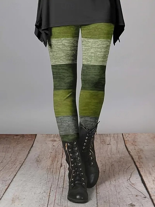 Tight Casual Geometric Leggings