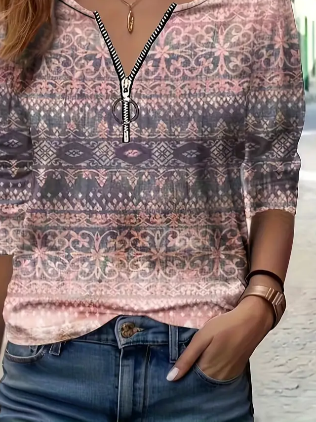 Casual Printing Sweatshirt