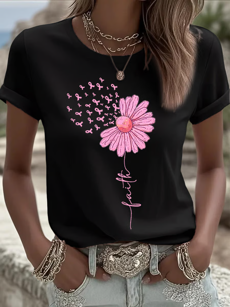 Women's Breast Cancer Faith T-Shirt