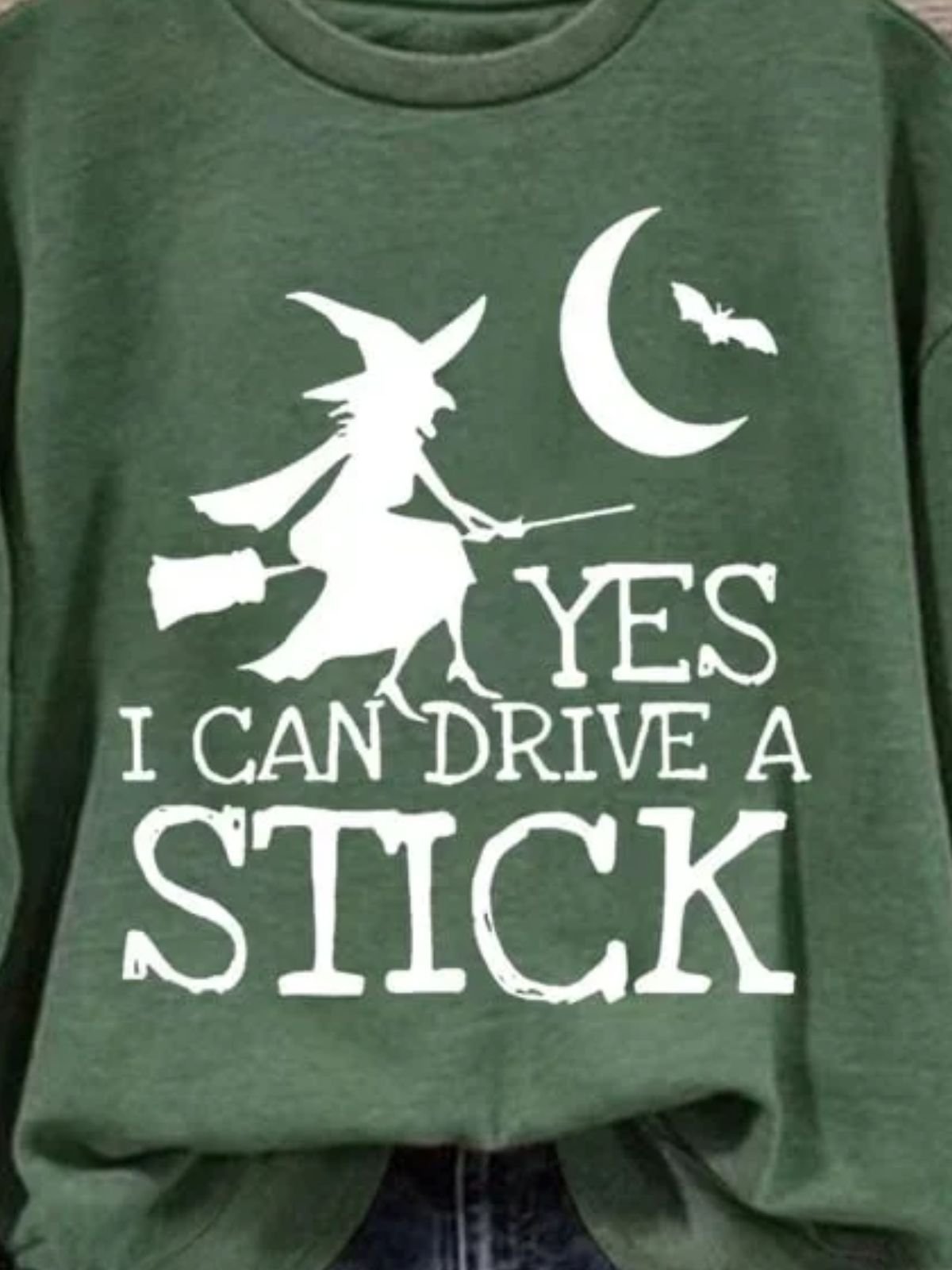 Regular Fit Halloween Casual Sweatshirt