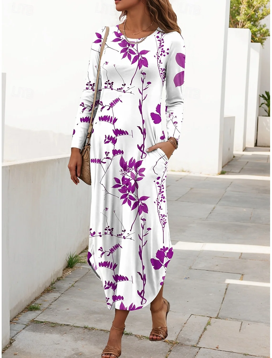Women's Maxi Dress Sheath Dress T Shirt Dress Tee Dress Vacation Casual