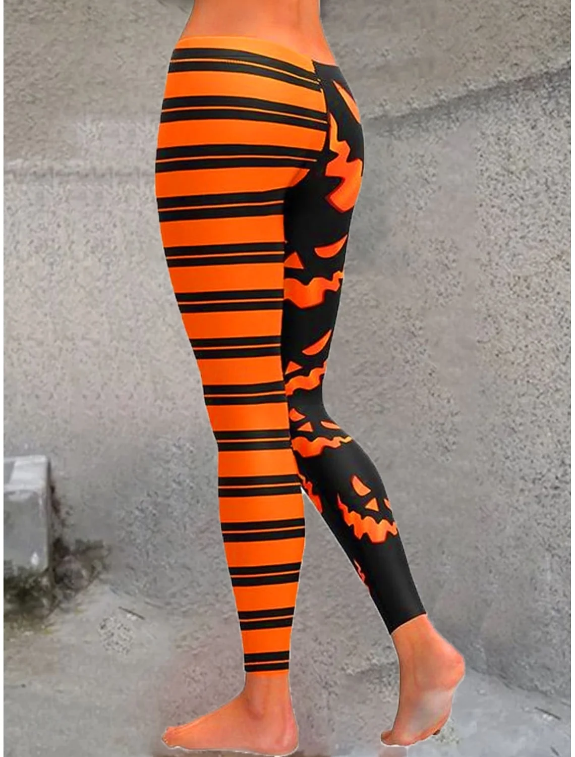 Women's Leggings Vacation Vintage Fashion Ankle-Length High WaistPantsHalloween