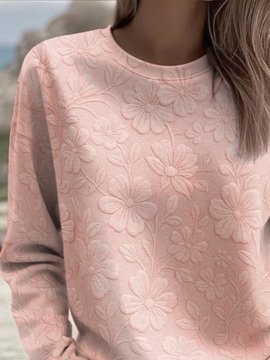 Floral Printing Casual Sweatshirt