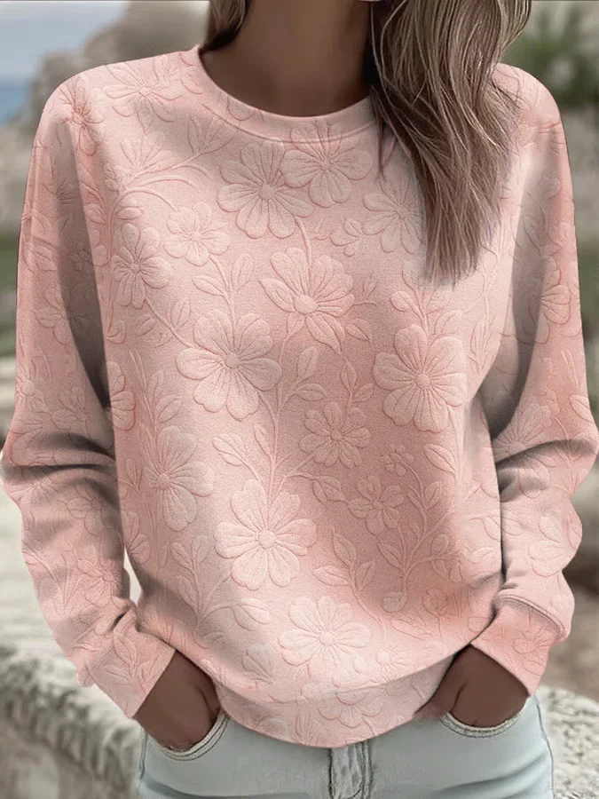 Floral Printing Casual Sweatshirt