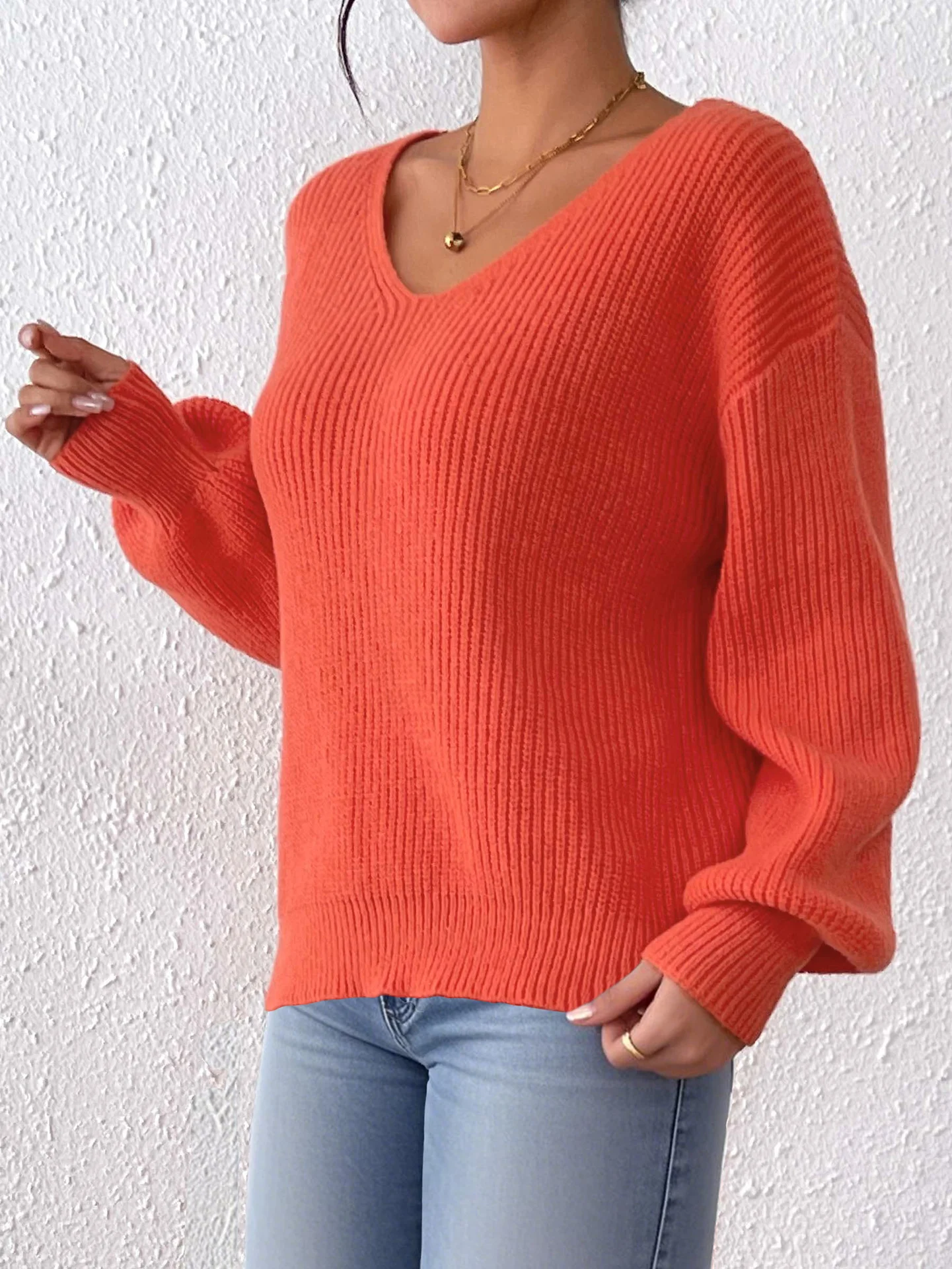 Plain Cotton Casual Regular Fit Sweater