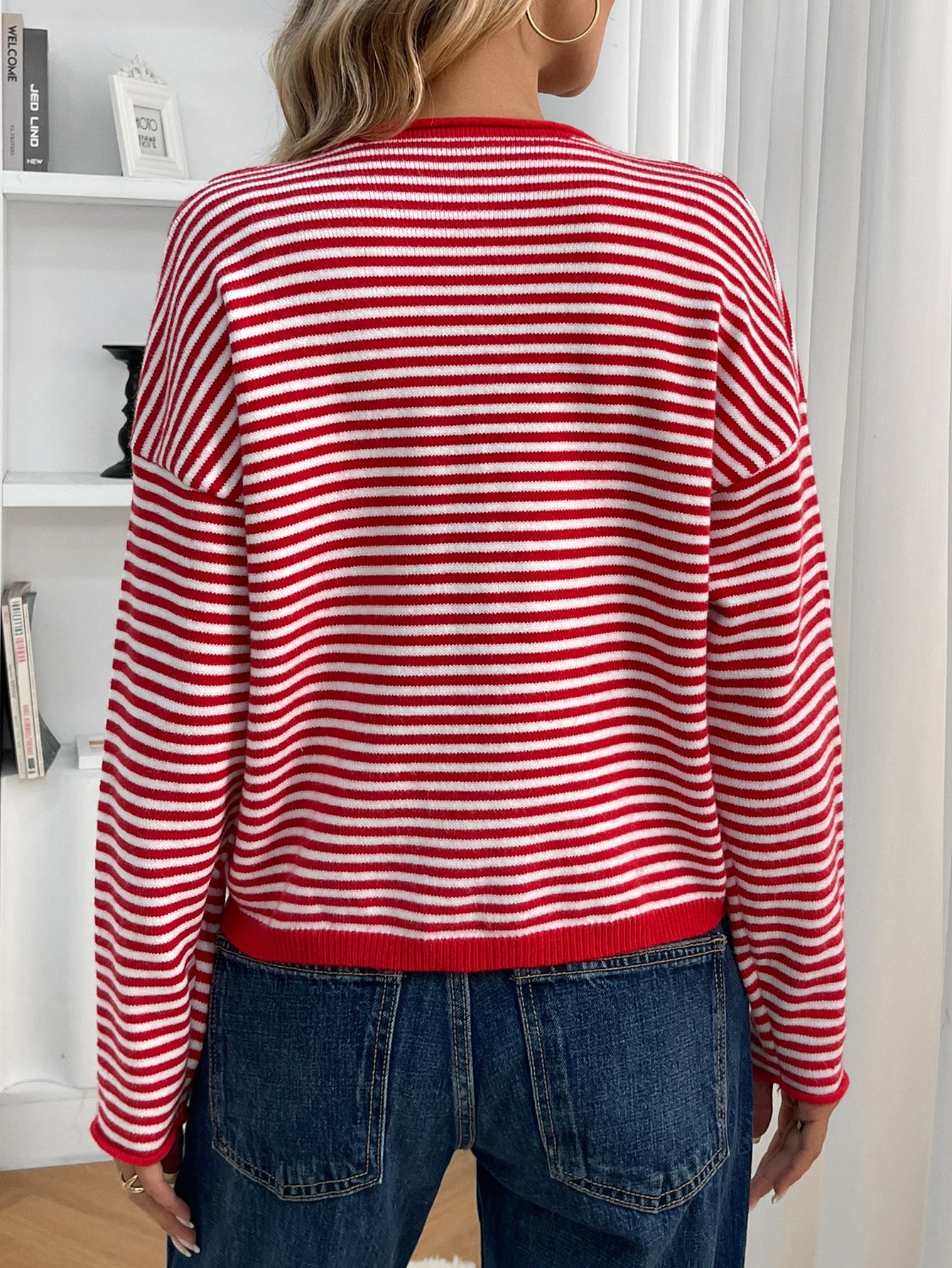 Striped Casual Cardigan