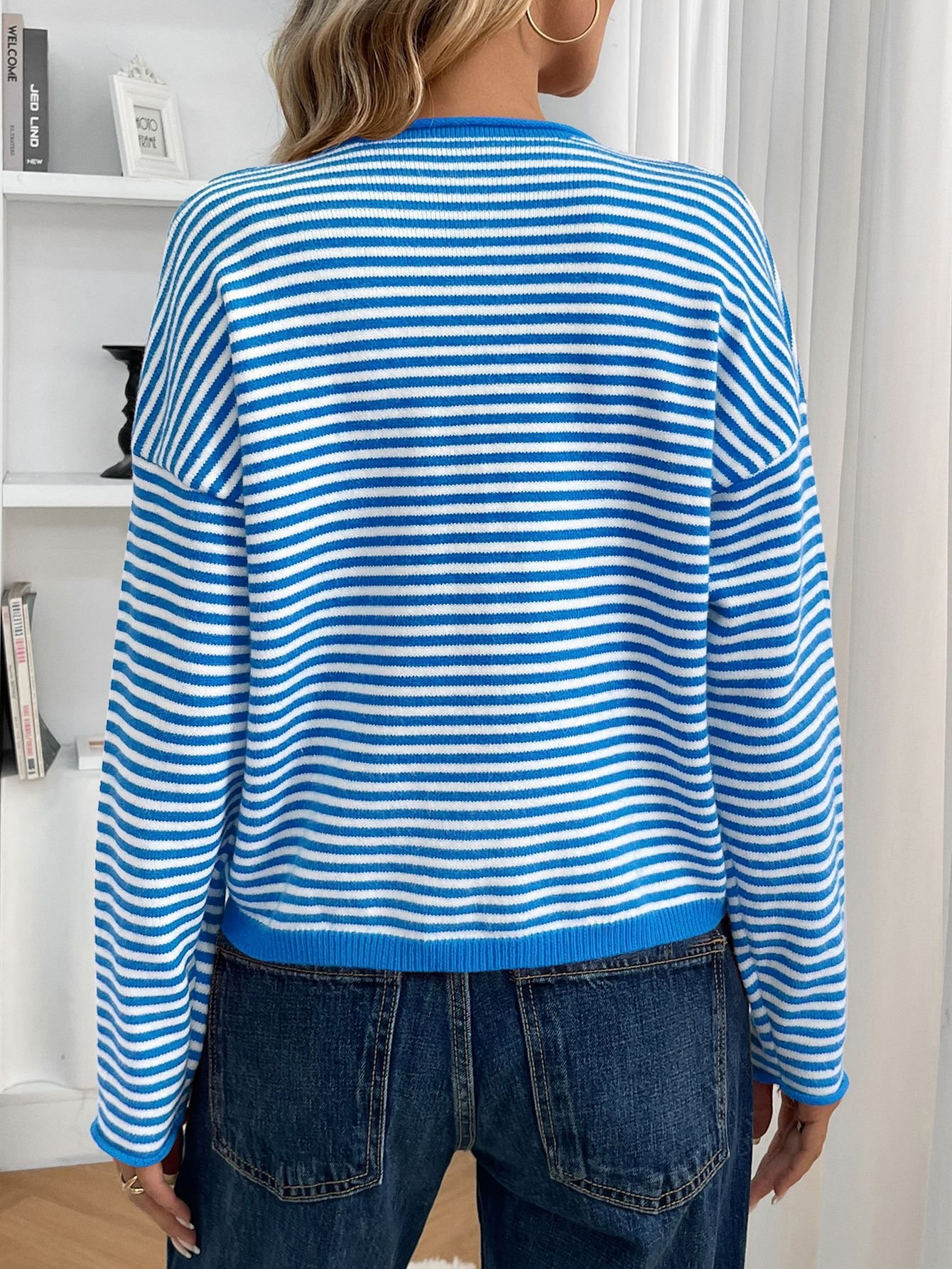 Striped Casual Cardigan