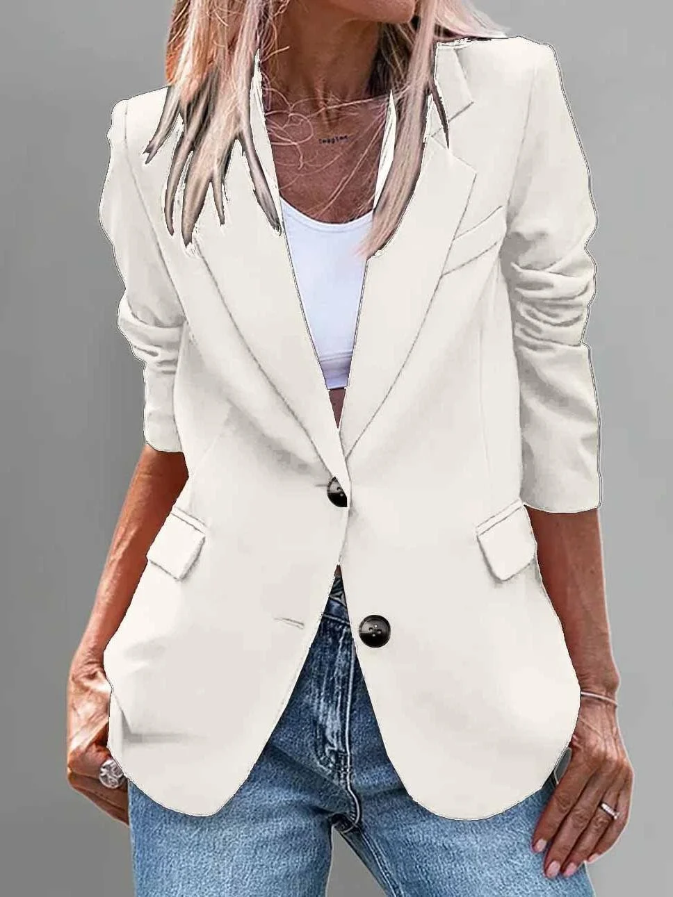 Women's Casual Spring And Autumn Lapel Suit Jacket