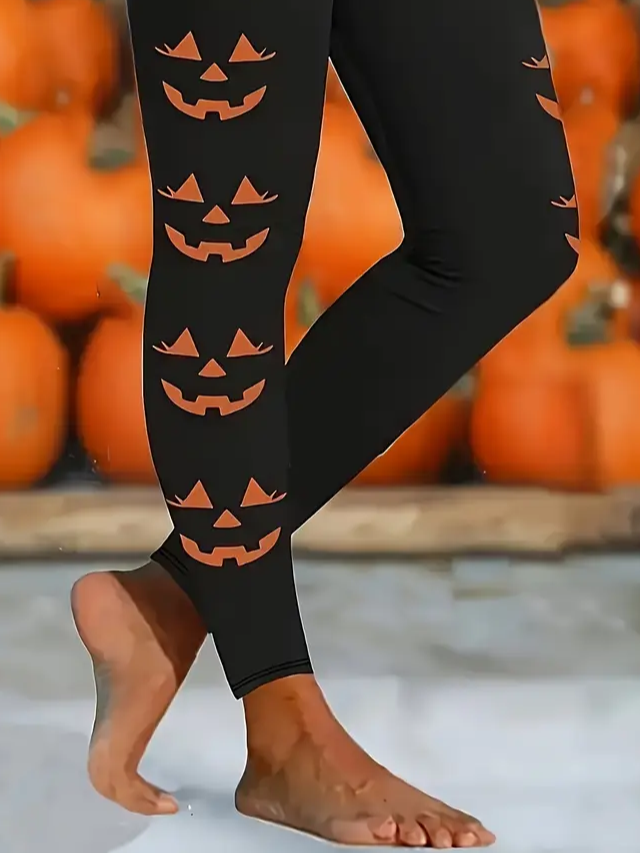 Casual Printing Tight Halloween Leggings