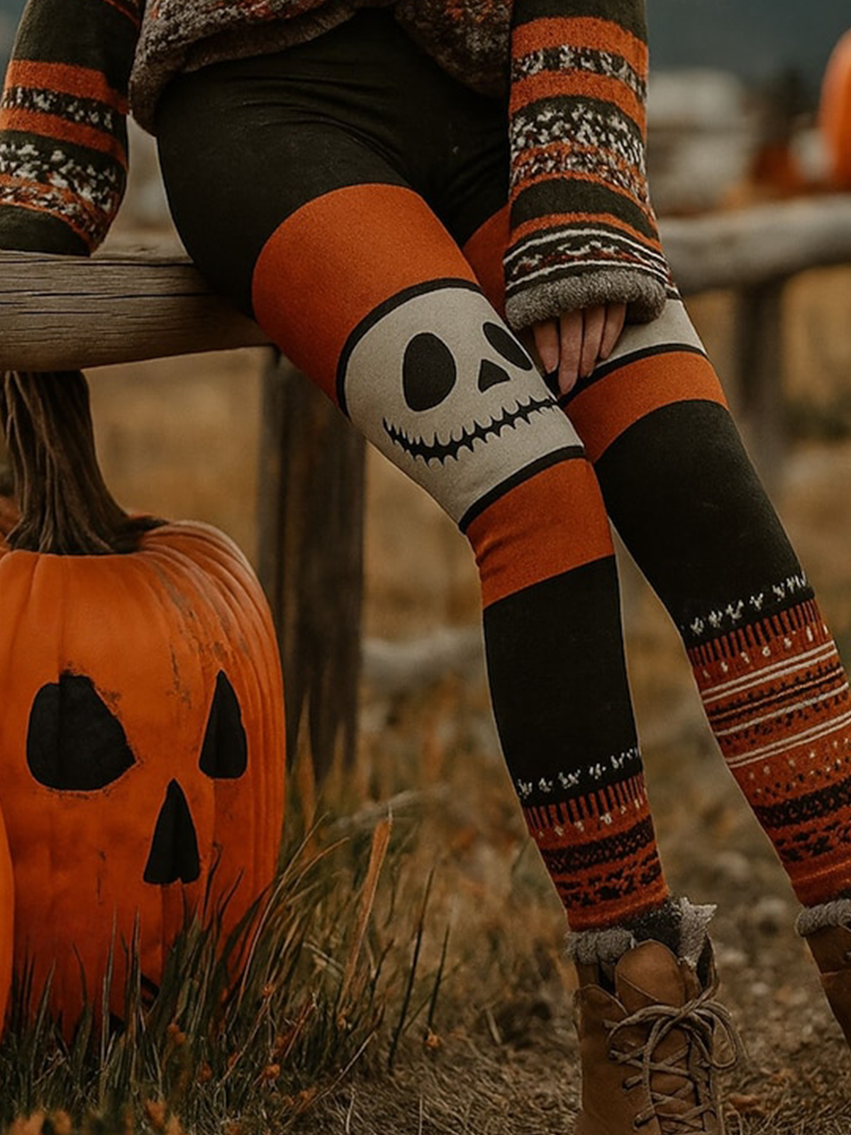 Geometric Tight Vintage Leggings