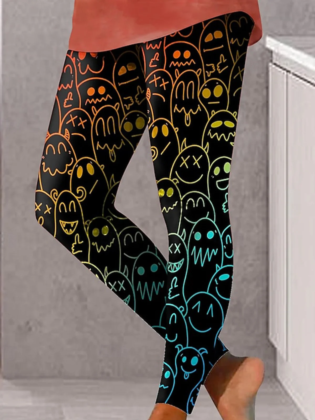 Tight Casual Halloween Leggings