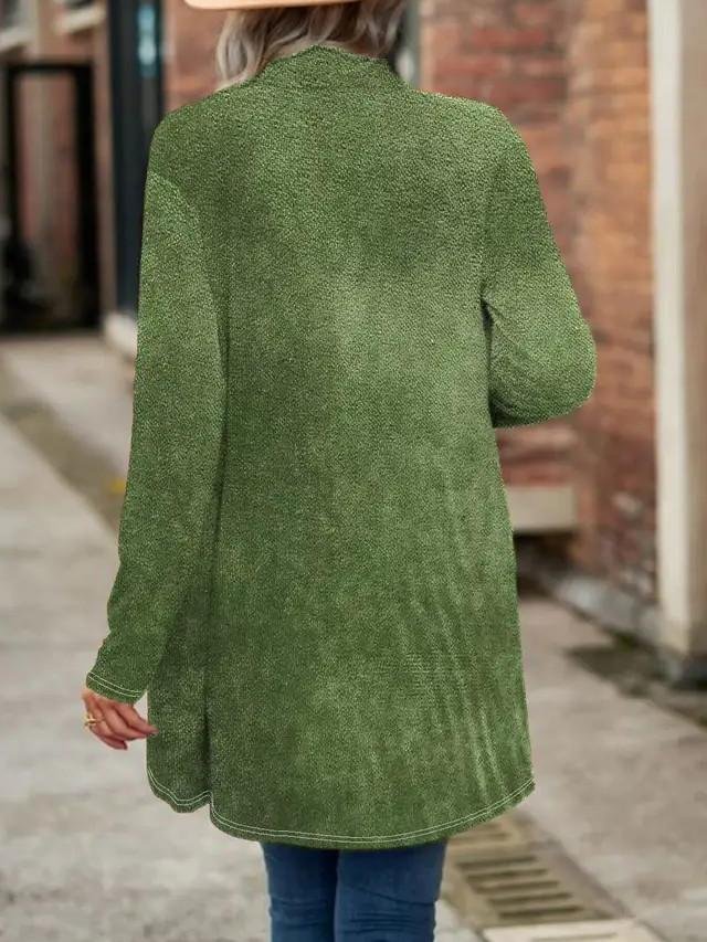 Women's Elegant Lightweight Cardigan Velvet Long Sleeve Jacket