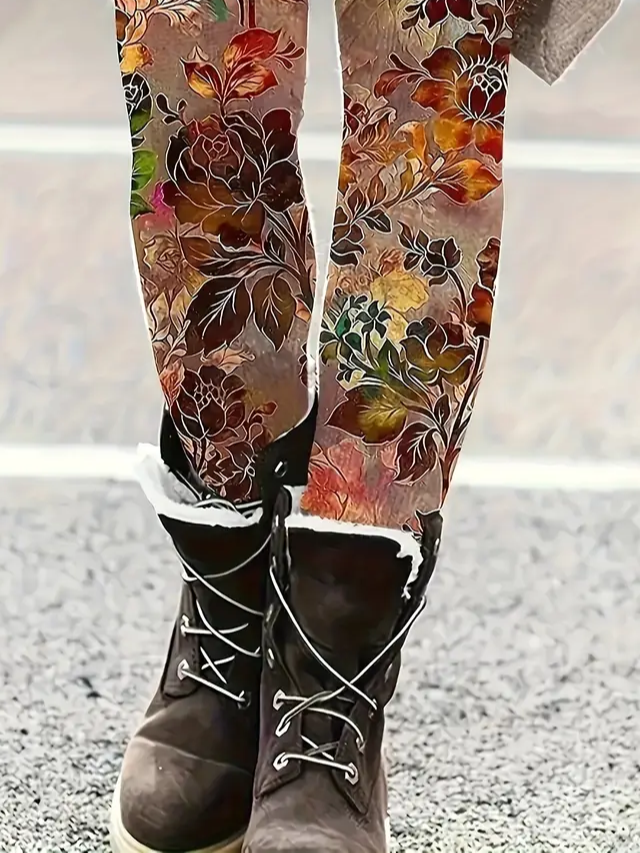 Casual Tight Printing Jersey Leggings
