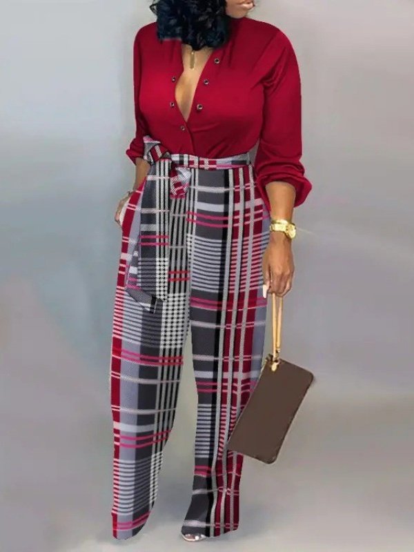 Women's H-Line Shirt Mock Neck Daily Going Out Casual Split Joint Plain Summer Long Jumpsuit Romper
