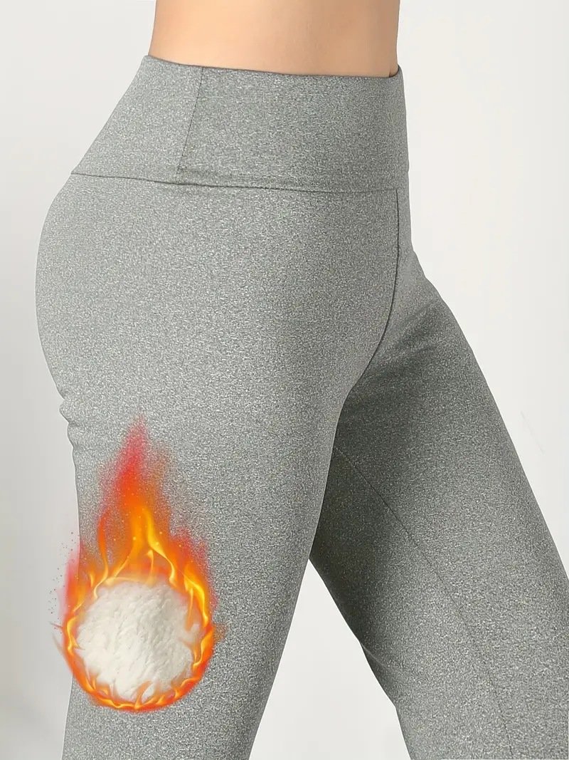 Women's Lambskin Leggings Outer Wear Skinny Pants Elastic High Waist Warm Yoga Pants