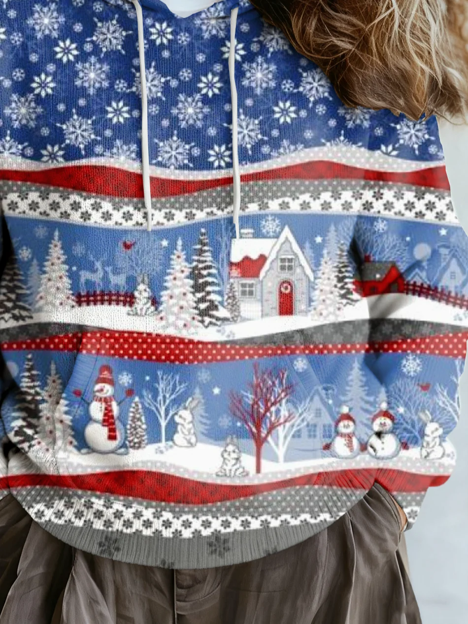 Loose Christmas Hoodie Ethnic Sweater