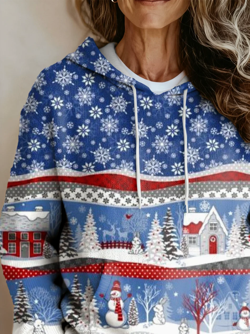Loose Christmas Hoodie Ethnic Sweater