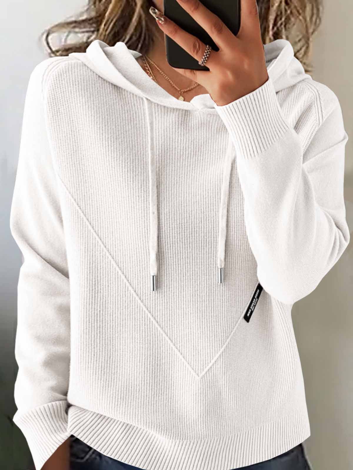 Hoodie Plain Loose Street Sweater