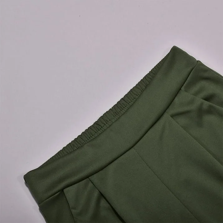 Plain Pockets Casual Pants