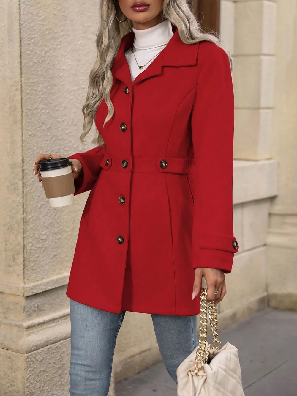 Shawl Collar Plain Regular Fit Casual Jacket