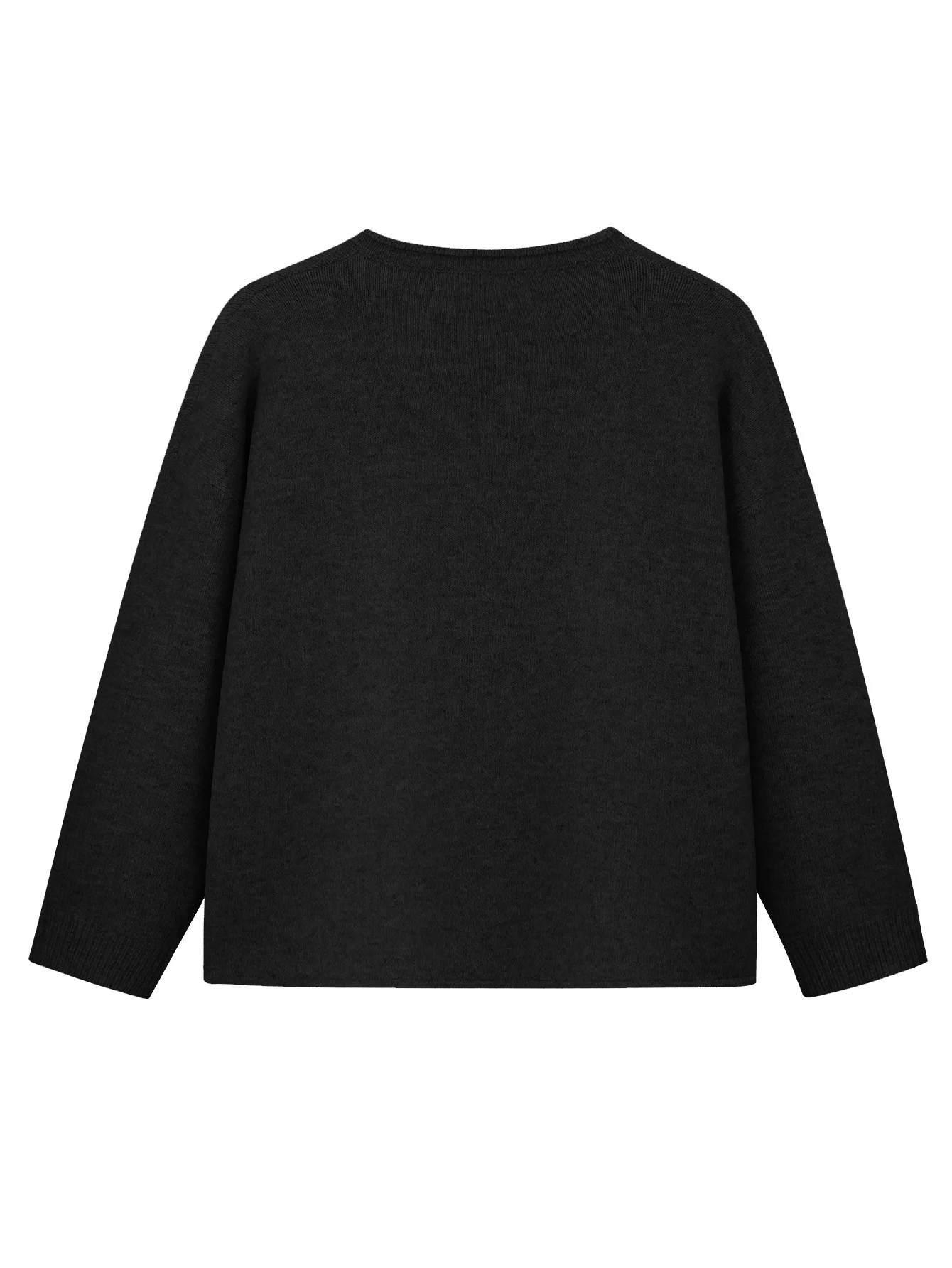 Casual Multicolor Block V Neck Loose Cardigan