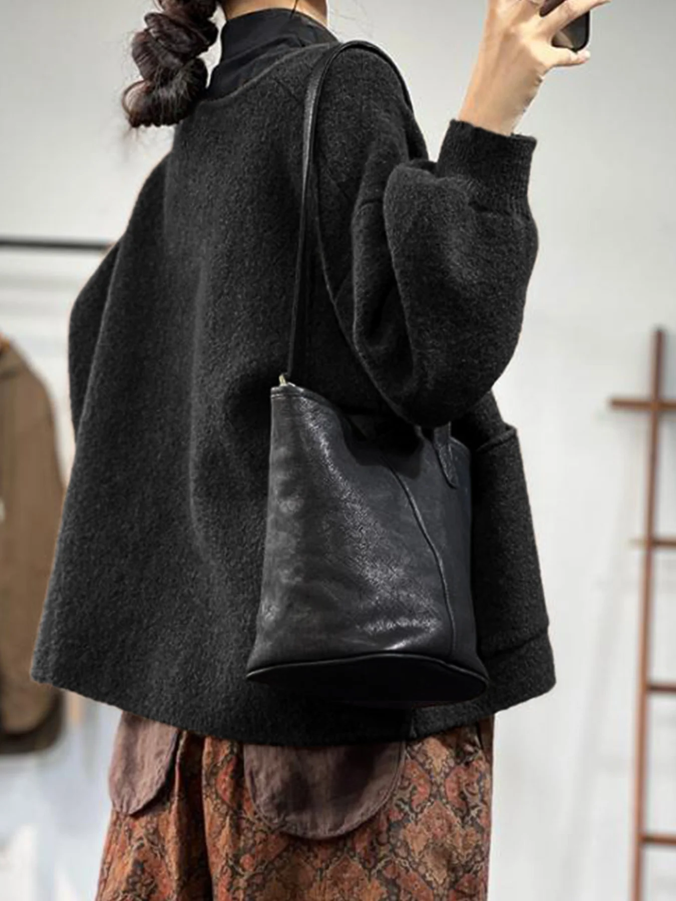 Casual Multicolor Block V Neck Loose Cardigan