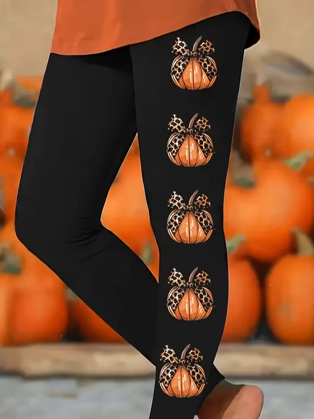 Halloween Casual Tight Leggings
