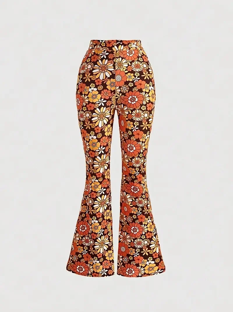 Floral Regular Fit Casual Pants
