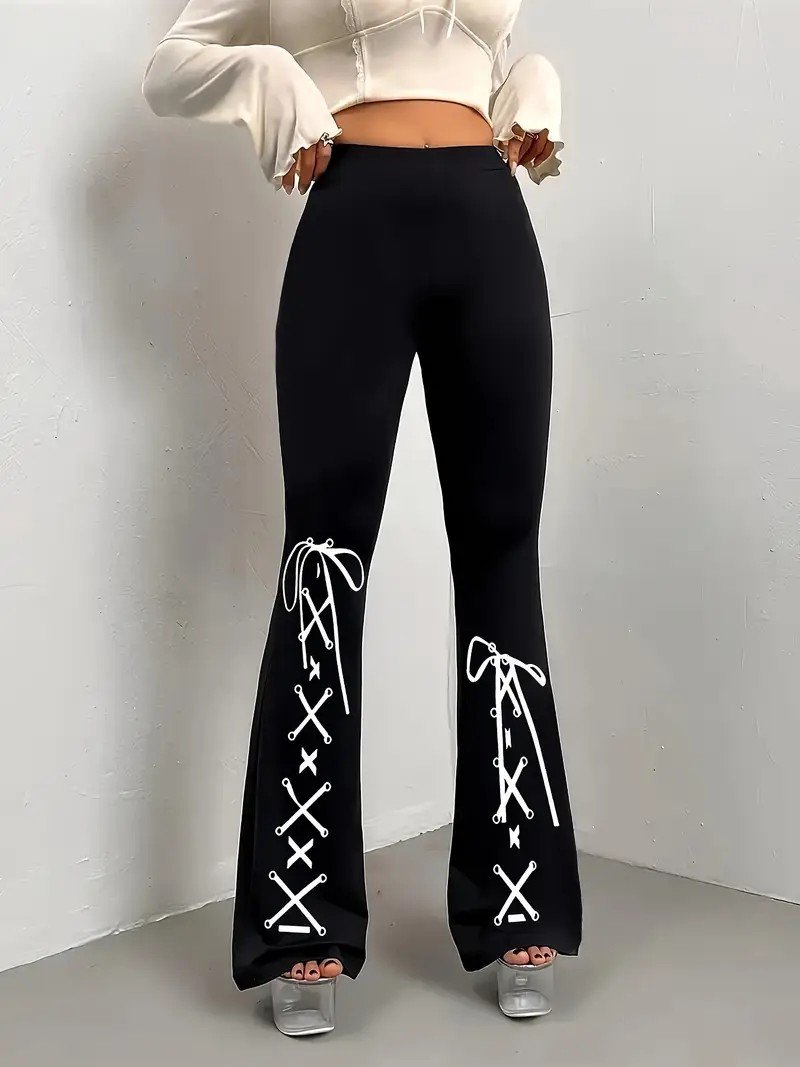 Gradient Pattern Simple Regular Fit Pants