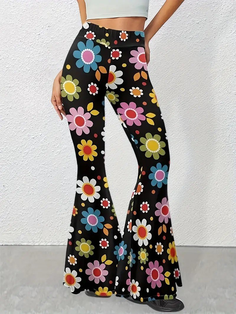 Floral Regular Fit Casual Pants