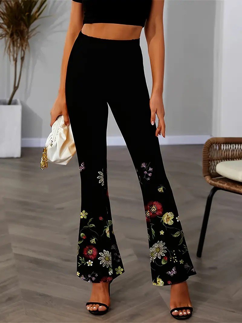 Gradient Pattern Simple Regular Fit Pants