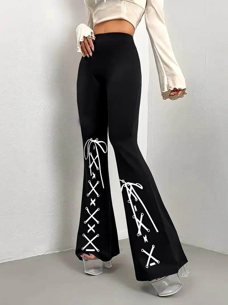 Gradient Pattern Simple Regular Fit Pants
