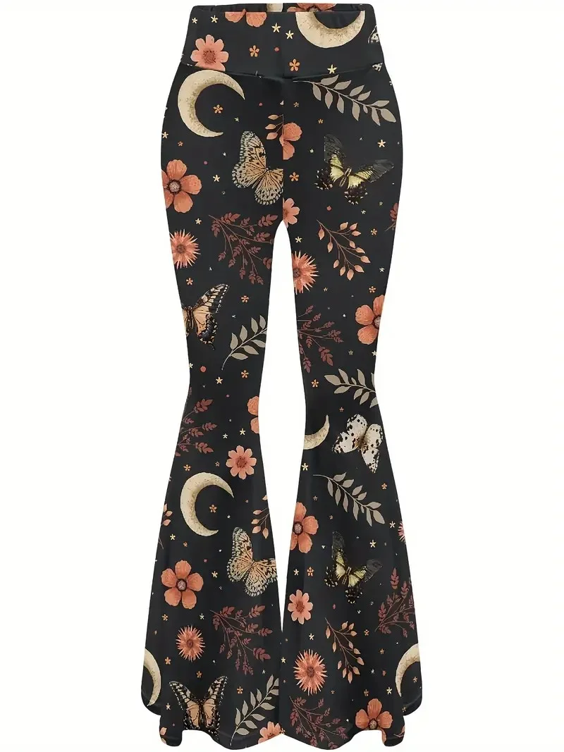Simple Regular Fit Abstract Pants