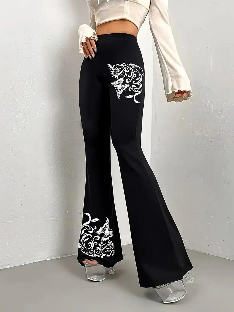 Gradient Pattern Simple Regular Fit Pants
